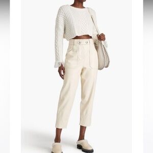 Veronica Beard Atala Cropped Tapered Pants